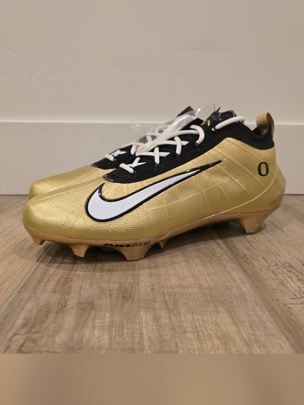 NIKE AIR ZOOM VAPOR 1 ELITE OREGON DUCKS TEAM ISSUE FOOTBALL CLEATS MENS